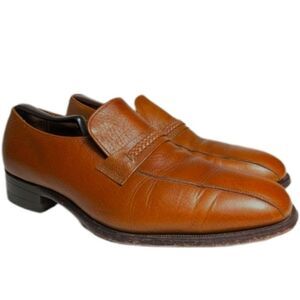 Vintage Florsheim Bicycle Toe Braided Loafers - Size 11.5 D